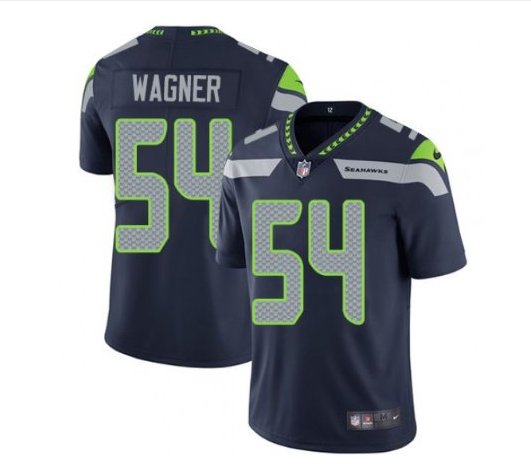 Men Seahawks 54 Bobby Wagner vapor untouchable Color Rush Limited Jersey navy