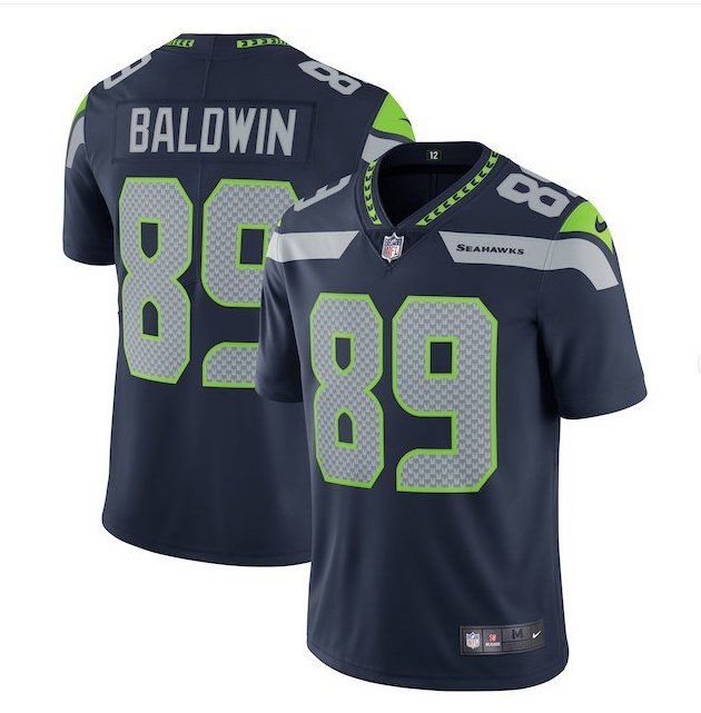Men Seahawks 89 Doug Baldwin vapor untouchable Color Rush Limited Jersey navy