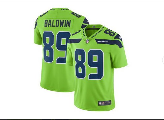 Men Seahawks 89 Doug Baldwin vapor untouchable Color Rush Limited Jersey green