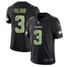 Men Seahawks 3 Russell Wilson Limited Jersey black