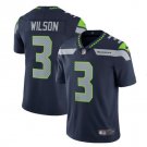 Men Seahawks 3 Russell Wilson vapor untouchable Color Rush Limited Jersey navy