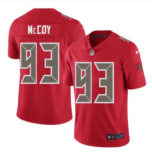 Men Buccaneers 93 Gerald McCoy vapor untouchable Color Rush Limited Jersey red