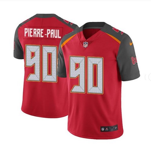Men Buccaneers 90 Jason Pierre-paul Color Rush Limited Jersey red