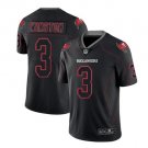 Men's Buccaneers #3 Jameis Winston black color rush Limited lights out Jersey