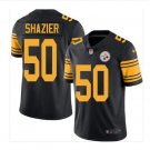 Men's Steelers #50 Ryan Shazier color rush Limited jersey black