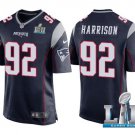Men's James Harrison Patriots super bowl jersey navy blue