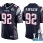 Men's James Harrison Patriots super bowl jersey navy blue