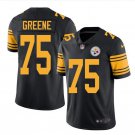 Men's Steelers #75 Joe Greene color rush Limited jersey black