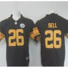 Men's Steelers #26 Le'Veon Bell color rush Limited jersey black