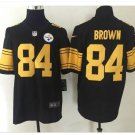 Men's Steelers #84 Antonio Brown color rush Limited jersey black