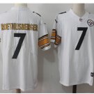 Men's Steelers #7 Ben Roethlisberger color rush Limited jersey white