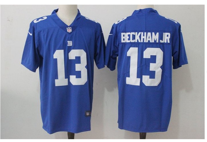 Men's NY Giants #13 Odell Beckham jr color rush Limited jersey blue