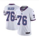 Men's NY Giants #76 Nate solder color rush Limited jersey white