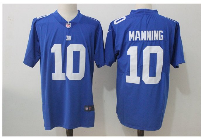 Men's NY Giants #10 Eli Manning color rush Limited jersey blue