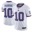 Men's NY Giants #10 Eli Manning color rush Limited jersey white