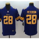 Men's Vikings #28 Adrian Peterson color rush Limited jersey purple