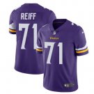 Men's Vikings #71 Riley Reiff color rush Limited jersey purple