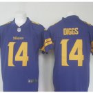Men's Vikings #14 Stefon Diggs color rush Limited jersey purple