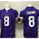 Men's Vikings #8 Kirk Cousins color rush Limited jersey purple