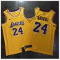Men's Lakers 24 Kobe Bryant Jersey Yellow Fine Embroidery NEW