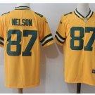Men's Packers #87 Jordy Nelson color rush Limited jersey yellow