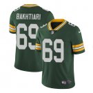 Men's Packers #69 david bakhtiari color rush Limited jersey green