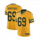 Men's Packers #69 david bakhtiari color rush Limited jersey yellow