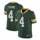 Men's Packers #4 Brett Favre color rush Limited jersey green