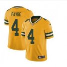 Men's Packers #4 Brett Favre color rush Limited jersey yellow