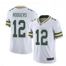 Men's Green Bay Packers #12 Aaron Rodgers color rush Limited jersey white