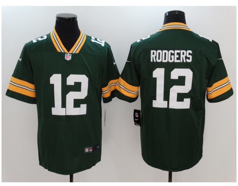 Men's Green Bay Packers #12 Aaron Rodgers color rush Limited jersey