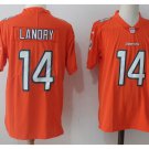 Men's Dolphins #14 Jarvis Landry color rush Limited jersey orange