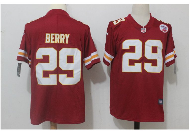 Men's KC Chiefs #29 Eric Berry color rush Limited jersey red