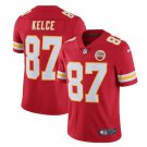 Men's KC Chiefs #87 Travis Kelce color rush Limited jersey red