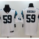 Mens Carolina Panthers #59 Luke Kuechly color rush Limited jersey white