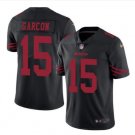 Men's 49ers #15 Pierre Garcon color rush Limited jersey black