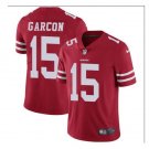 Men's 49ers #15 Pierre Garcon color rush Limited jersey red