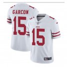 Men's 49ers #15 Pierre Garcon color rush Limited jersey white