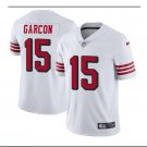 Men's 49ers #15 Pierre Garcon color rush Limited jersey white