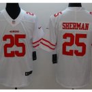 Men's 49ers #25 Richard Sherman color rush Limited jersey white