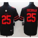 Men's 49ers #25 Richard Sherman color rush Limited jersey black