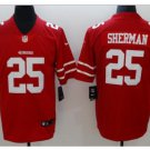 Men's 49ers #25 Richard Sherman color rush Limited jersey red