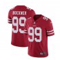 Men's 49ers #99 DeForest Buckner color rush Limited jersey red