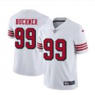 Men's 49ers #99 DeForest Buckner color rush Limited jersey white
