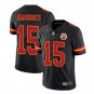 Men's KC Chiefs #15 Patrick Mahomes color rush Limited jersey black
