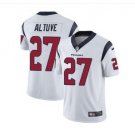 Men #27 Jose Altuve Texans football Jersey white