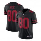 Men's 49ers #80 Jerry Rice color rush Limited jersey black