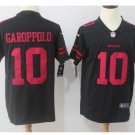 Men's 49ers #10 Jimmy Garoppolo color rush Limited jersey black