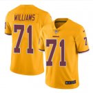 Men's Redskins #71 Trent Williams color rush Limited jersey yellow