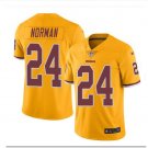 Men's Redskins #24 Josh Norman color rush Limited jersey yellow